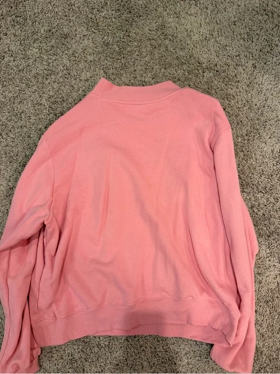 Parke L/XL Summerland Heritage Varsity Mockneck Sweatshirt 🩷💛 - Picture 2 of 3